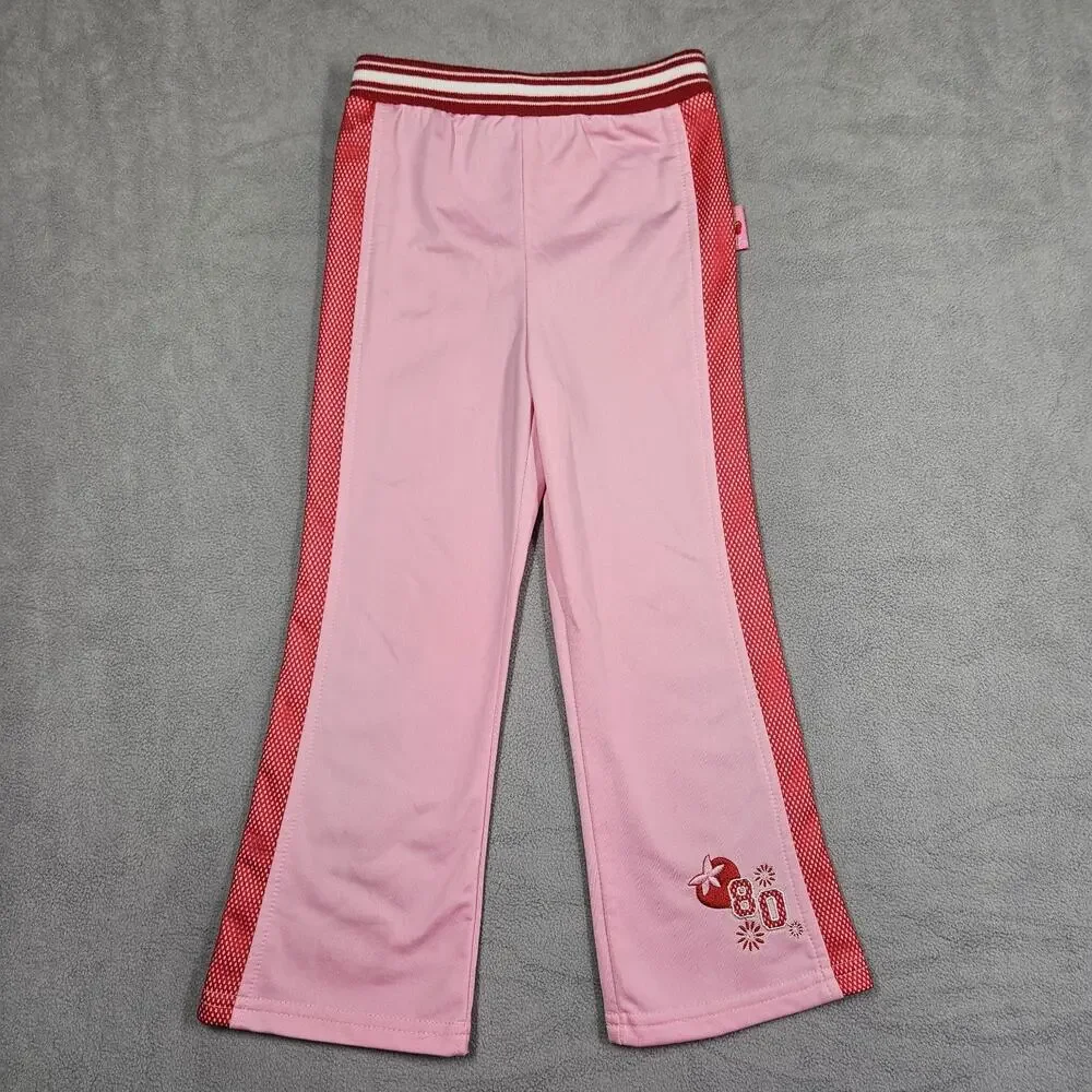 Vintage Y2K Strawberry Shortcake Tracksuit Girl 4T Jacket Pants Pink Outfit 2006